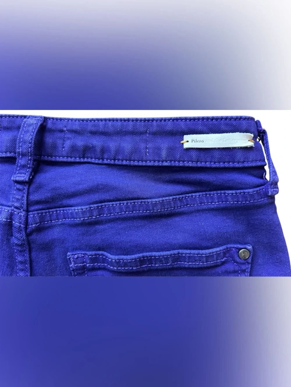 Anthropologie Pilcro and the Letterpress Women's Denim Purple Shorts Size 25 - Picture 3 of 8